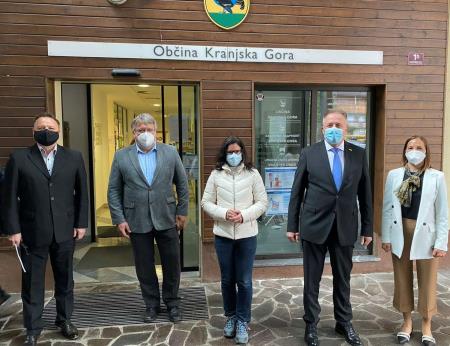 Srečanje ministra Počivalška in župana Janeza Hrovata, 07.05.2021